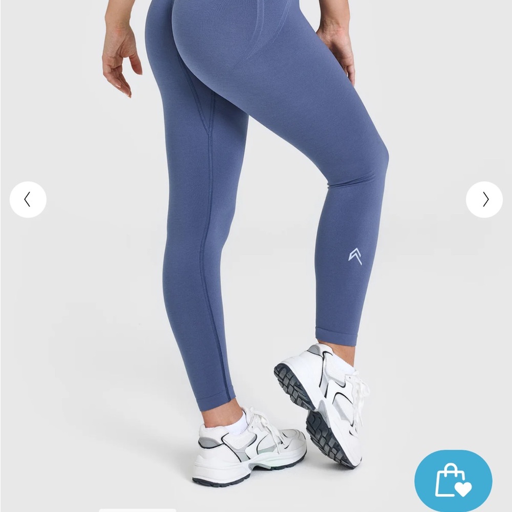 Oner Active Effortless Seamless Slate Blue High-Waisted Leggings